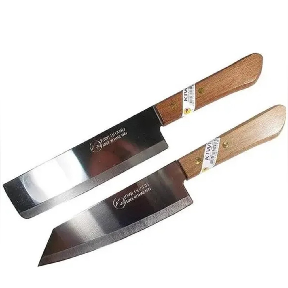 COPY - Kiwi Knife NWT Utility Knives Wood Handle Stainless Steel Sharp Blade 6.…
